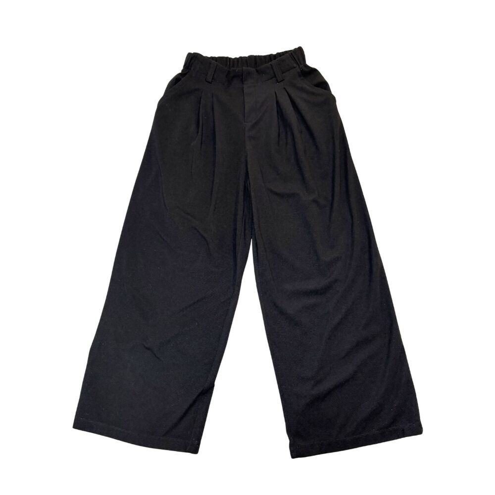 Halara Flex High Waisted Straight Leg Micro Waffle Work Pants Pockets Size M